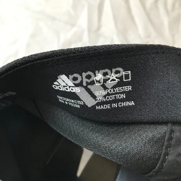NEW Adidas Men's Release II Stretch Fit Size S/M Black/White Logo Cap Sport Hat - Picture 8 of 8